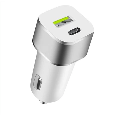 Pembe Çift Usb Portlu Araç Şarj Cihazı 5V 2A