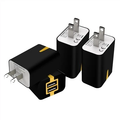 Telefon 5V 2.1A için Sıcak Satış Çift Bağlantı Noktalı USB Duvar Şarj Adaptörü